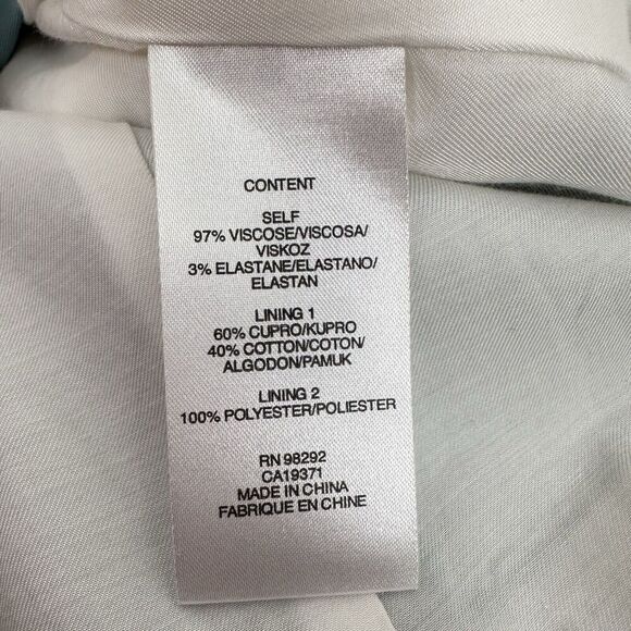 Tibi Steward Oversized Double Breasted Blazer Size 2 Seafoam Green Stretch Crepe - Picture 12 of 16